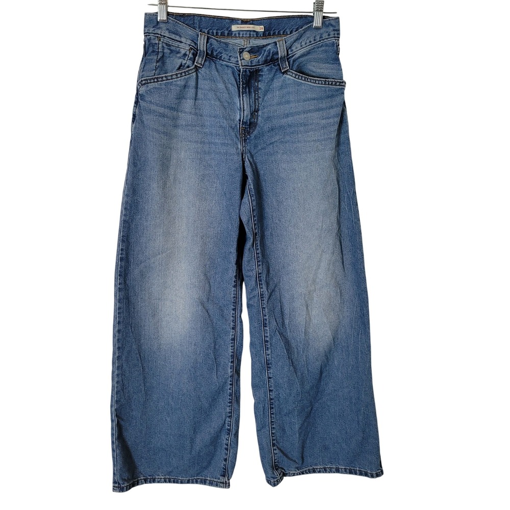 Levis 94 Baggy Wide Leg Jeans Blue Denim Size 28 Relaxed Streetwear 90s Casual